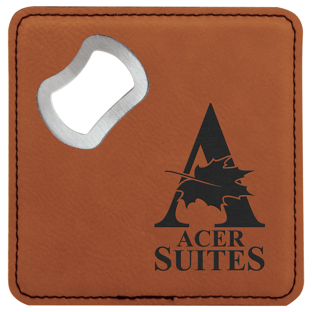 coaster and bottle opener