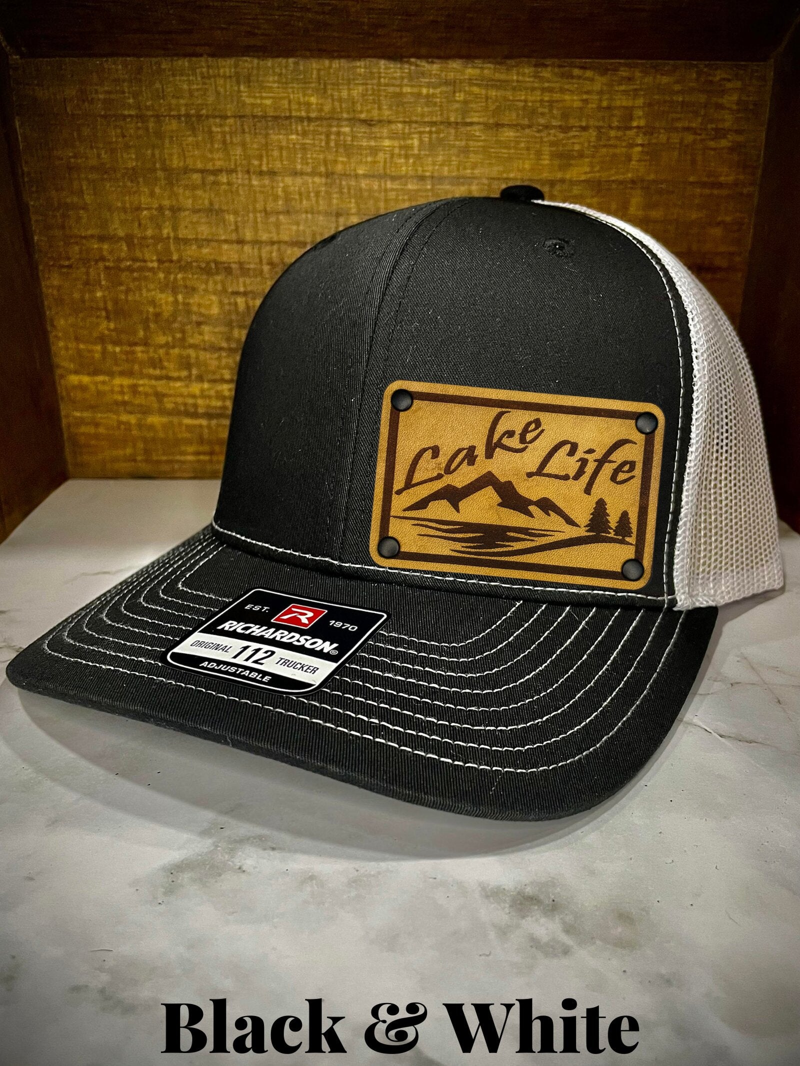 Lake Life Richardson Hats-Black_White