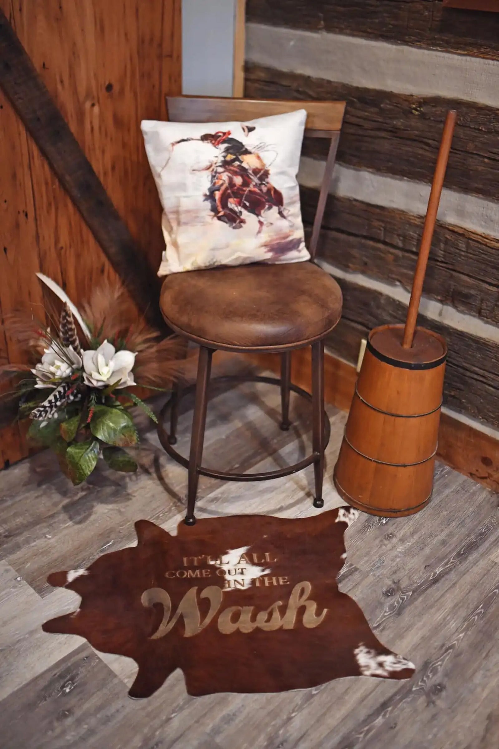 Hair On Hide Custom Rug