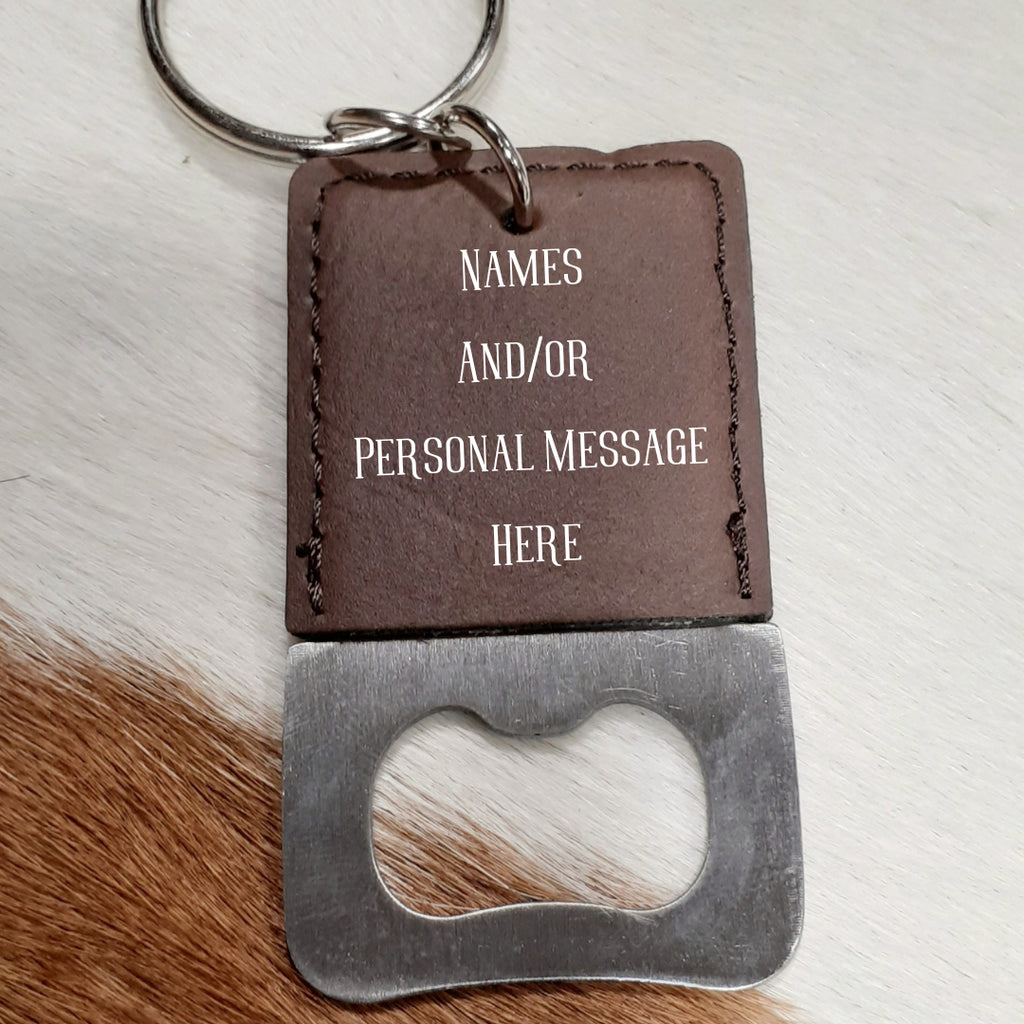 personalized bottle opener keychain