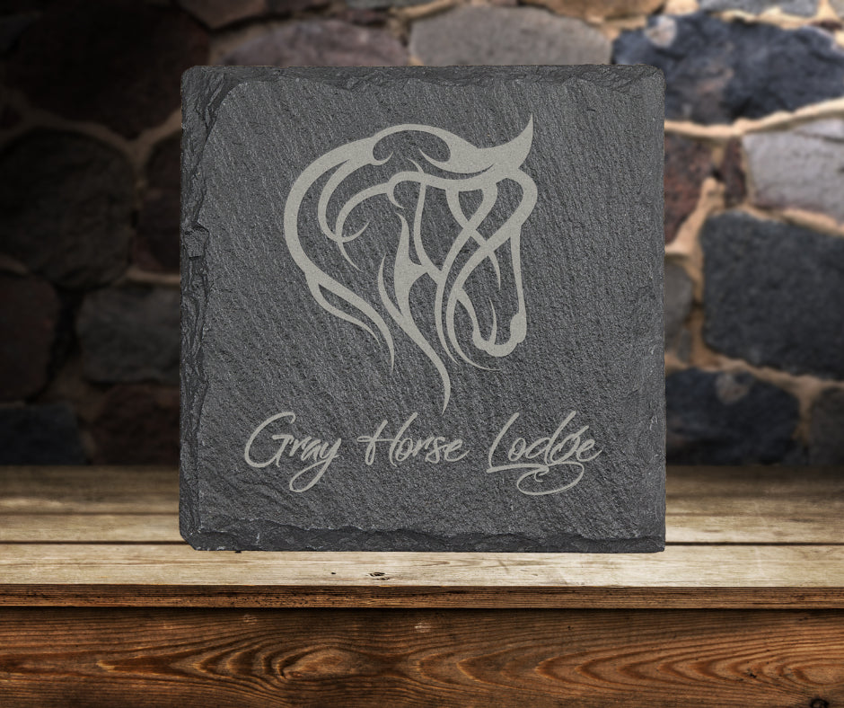 customized slate coaster