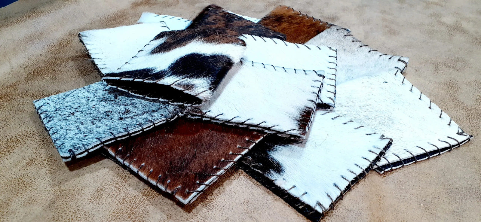 cowhide koozies