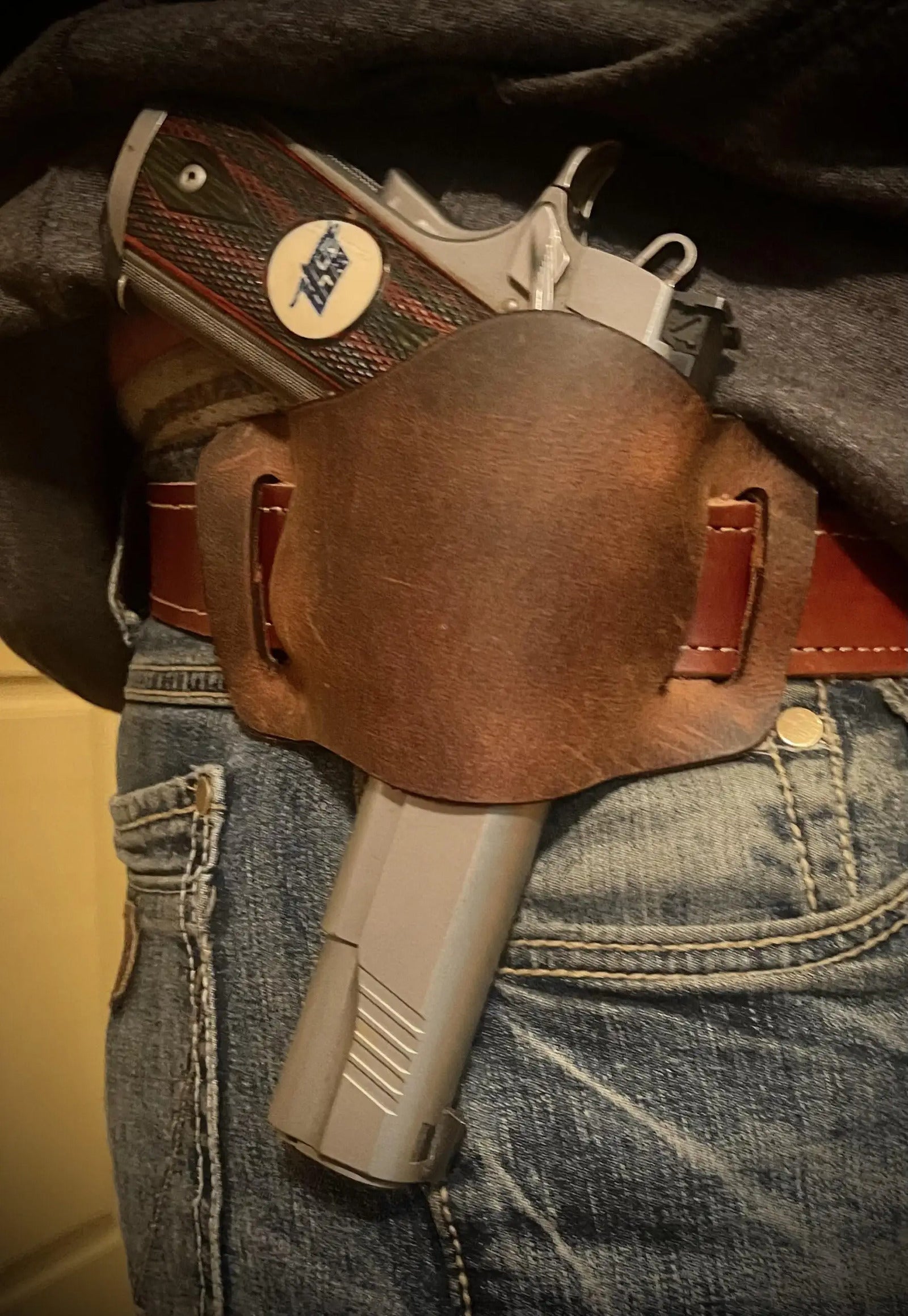 leather gun holster gift for outdoorsman