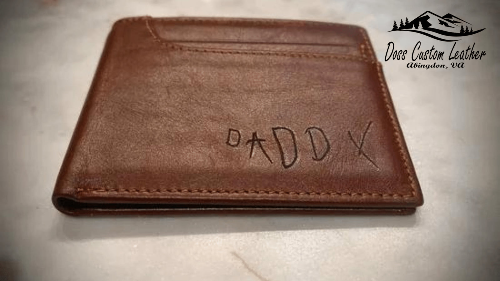 personalized bi-fold wallet