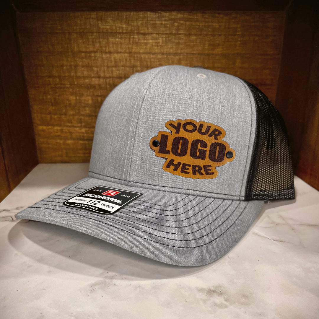 Heather Grey and Black Custom Richardson 112 Hat