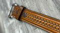 Light Brown Basket Weave Unisex Belt