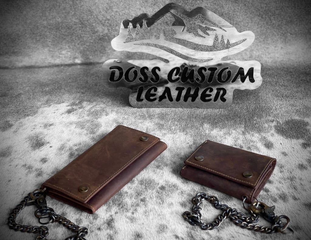 Chain Wallet Customization Chain Wallet RFID Protected – Doss Custom Leather Works